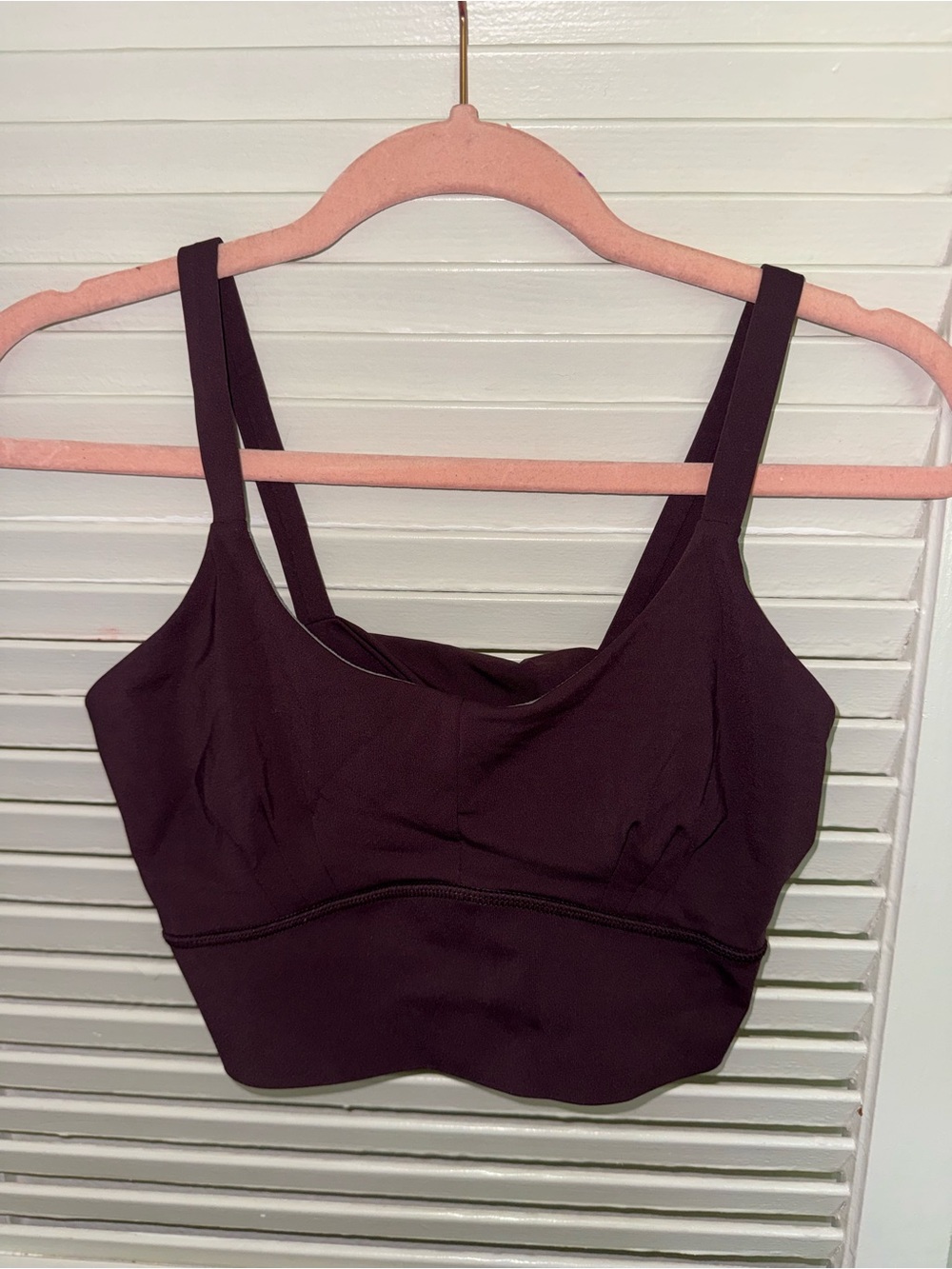 Plum Supportive Crop Bralette Top